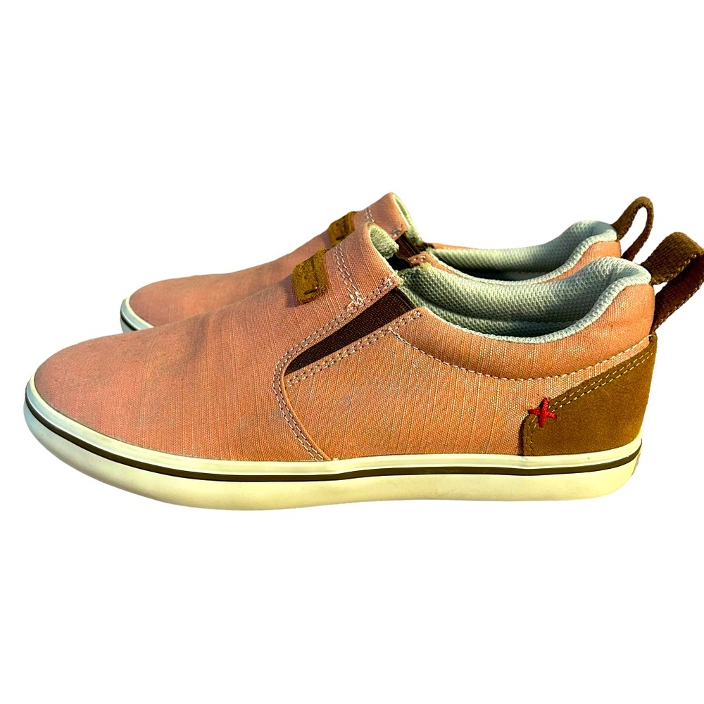 NWOB Women's XTRATUF SHARKBYTE Canvas Explorer Deck Shoes Size 8.5 Salmon Pink